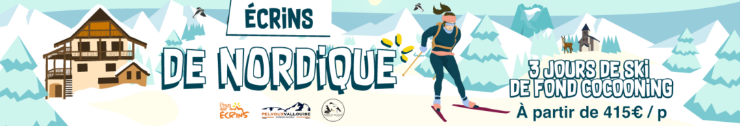 illustration pour un séjour de 3 jours de ski de fond dans le pays des écrins