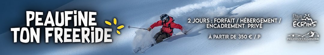 Séjour "peaufine ton freeride" 2 jours encadré avec un moniteur à Pelvoux Vallouise
